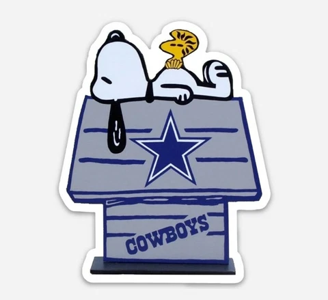 Dallas Cowboys MAGNET custom Die Cut Doghouse cartoon NFL Football Dak Cover