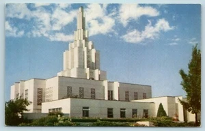 Postkarte Ausweis Idaho Falls L.D.S. Tempel Heilige der Letzten Tage - Bild 1 von 2