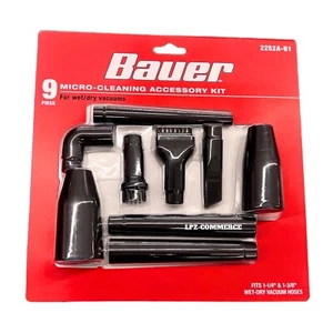 BAUER Micro-Cleaning Accessory Kit for Wet/Dry Vacuums, 9-Piece - Picture 1 of 2