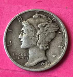 1939 S MERCURY DIME *90% ARGENTO* IN PERFETTE CONDIZIONI - MOLTO FINE, DDO/DDR, #SIL-M-001 - Foto 1 di 10