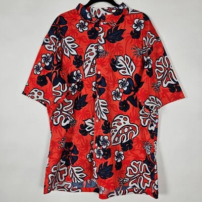 Vintage 90s Local Motion Inc Hawaii Mens XL Short Sleeve Orange Button Shirt - Image 1 of 4