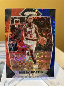 2017-18 Panini Prizm BOBBY PORTIS Red White Blue Prizm #245 Bulls Bucks
