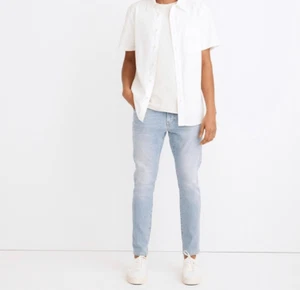 Pantalones de mezclilla ajustados MADEWELL para hombre azul claro lavado talla 30 X 30 - Imagen 1 de 8