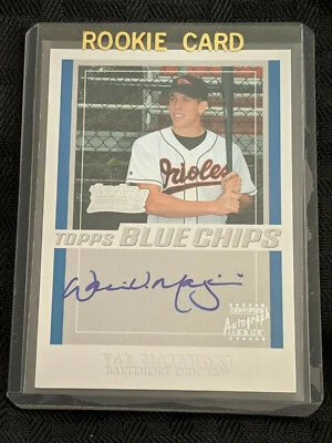 2003 Val Majewski TT-VM Team Topps Blue Chips Autograph Baseball Card MLB - Image 1 of 2