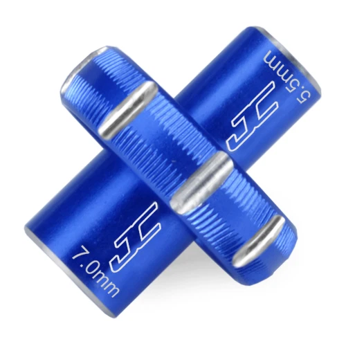 JConcepts 5.5 & 7.0mm Combo Thumb Wrench, Blue Anodized 2556-1 - Image 1 of 1