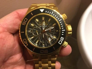 NUOVISSIMA INVICTA SWISS RESERVE SUBAQUA SPECIALTY MODEL 23936 ORO GIALLO 18K - Foto 1 di 7