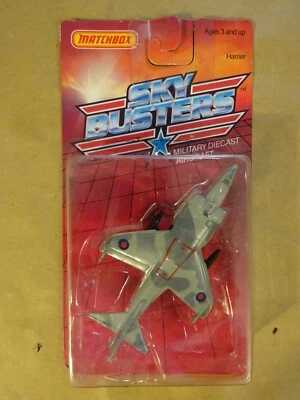 Avión militar Matchbox Sky Busters Harrier SB10 1988 de colección Foto 1 de 4