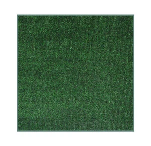 Koeckritz Economy Turf Green & Black Square Indoor/Outdoor Area Carpet Mat - Picture 1 of 12
