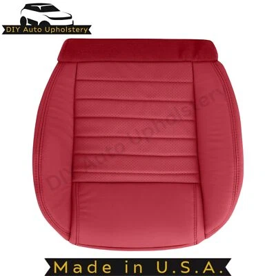 Cubierta de asiento inferior de pasajero de cuero roja para Ford Mustang GT (S197 II) 2010-2014 Foto 1 de 4