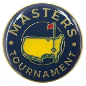 2023 Augusta National Masters Turnier MARINEBLAU flacher Ball Marker Markierung - Bild 1 von 1