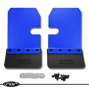 2014-2018 Polaris RZR 900 S 4 1000 XP OEM Front Mud Flap Kit Pair by PDP -BLUE- - Foto 1 di 7