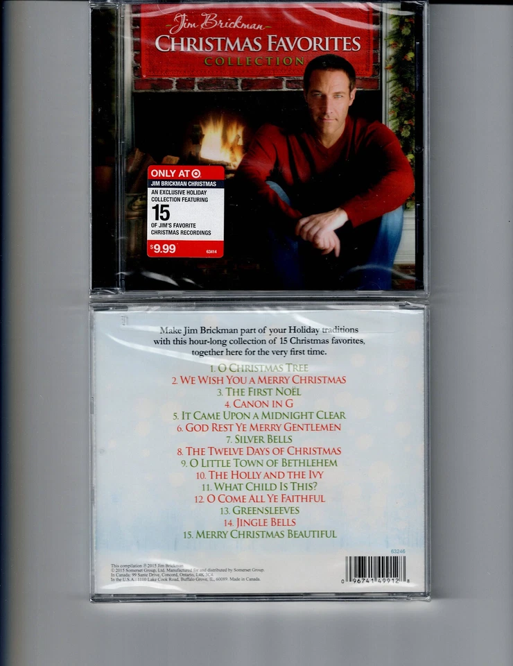 JIM BRICKMAN - CHRISTMAS FAVORITES COLLECTION  (CD 2015) NEW  *15 TRACKS* - Image 1 of 1