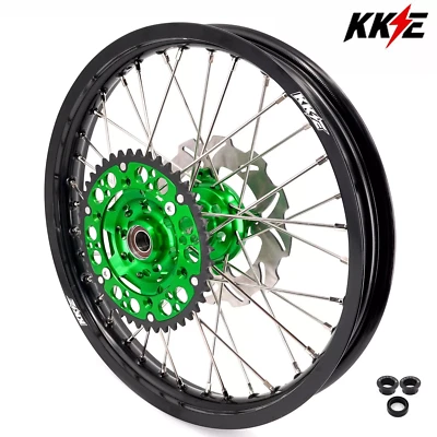 KKE 2.15*19"" MX Rueda Ajuste Kawasaki KX125 KX250 2003-2005 Kit Disco Llanta Trasera Foto 1 de 4