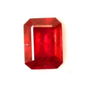 8x6 mm Natural Ruby Octagon Cut 1.97 CTS Faceted Loose Gemstone GF - Picture 1 of 4