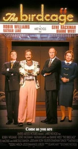 The Birdcage (VHS, 1996) Robin Williams Gene Hackman Nathan Lane Dianne Wiest - Picture 1 of 1