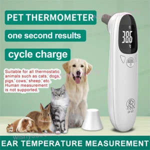 Digitales Haustier In-Ohr Thermometer USB Wiederaufladbar Hund Katze Kühe Tier Thermometer - Bild 1 von 12