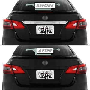 Superposición de vinilo cromado Delete Blackout para Nissan Sentra 2016-19 - Imagen 1 de 4