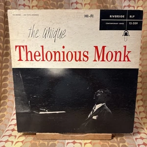 THELONIOUS MONK ~ The Unique ~ Riverside 12-209 ~ Mono DG White Label ~ Jazz LP - Foto 1 di 7
