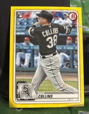 2020 Bowman - Zack Collins #48 Yellow /75 (RC) - Image 1 of 3