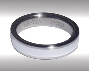 CUSTOM SR-71 BLACKBIRD TITANIUM / P-51 RELIC AVIATION ARTIFACT WEDDING RING! - Picture 1 of 10