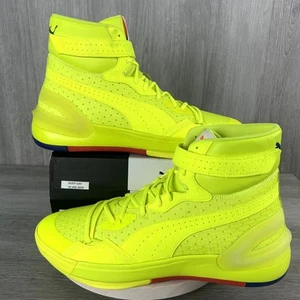 Zapatillas de baloncesto Puma Sky modernas moda geek seguridad amarillas para hombre 16 194129-01 - Imagen 1 de 10