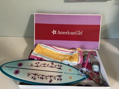 American Girl Muñeca Arena y Surf Set Tabla de Surf y Accesorios Con Caja Original Foto 1 de 4