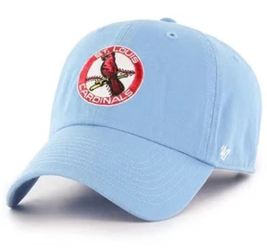 ST LOUIS CARDINALS ‘47 COOPERSTOWN 1965 CLEAN UP ADJUSTABLE HAT - LIGHT BLUE - Picture 1 of 3