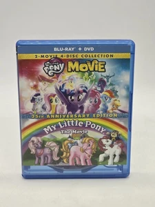 My Little Pony 35th Anniversary Edition Blu-ray + DVD 2-Movie 4 Disc Collection  - Picture 1 of 8