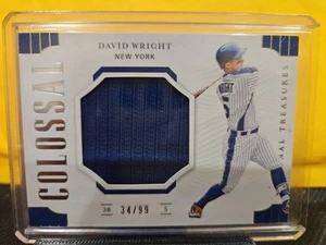 Panini National Treasures 2019 - Colossal Materials David Wright #CM-DW/99 - Imagen 1 de 4