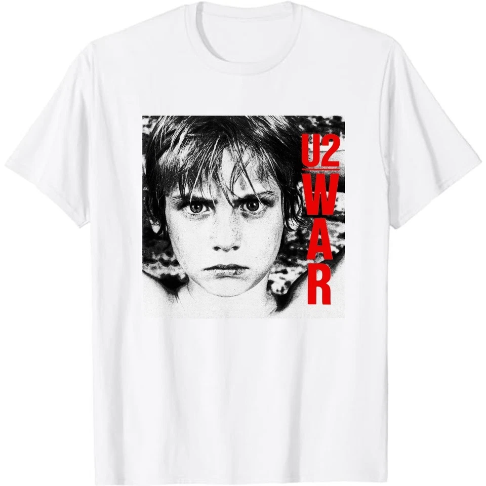 T-SHIRT U2 GUERRA NUOVA taglie S M L XL XXL colori Naturale (sabbia), Bianco - Immagine 1 di 1