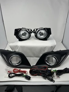For 2014 2015 2016 Mazda 3 Clear Lens Fog Driving Light Kit + Bezels/ Harness - Bild 1 von 12