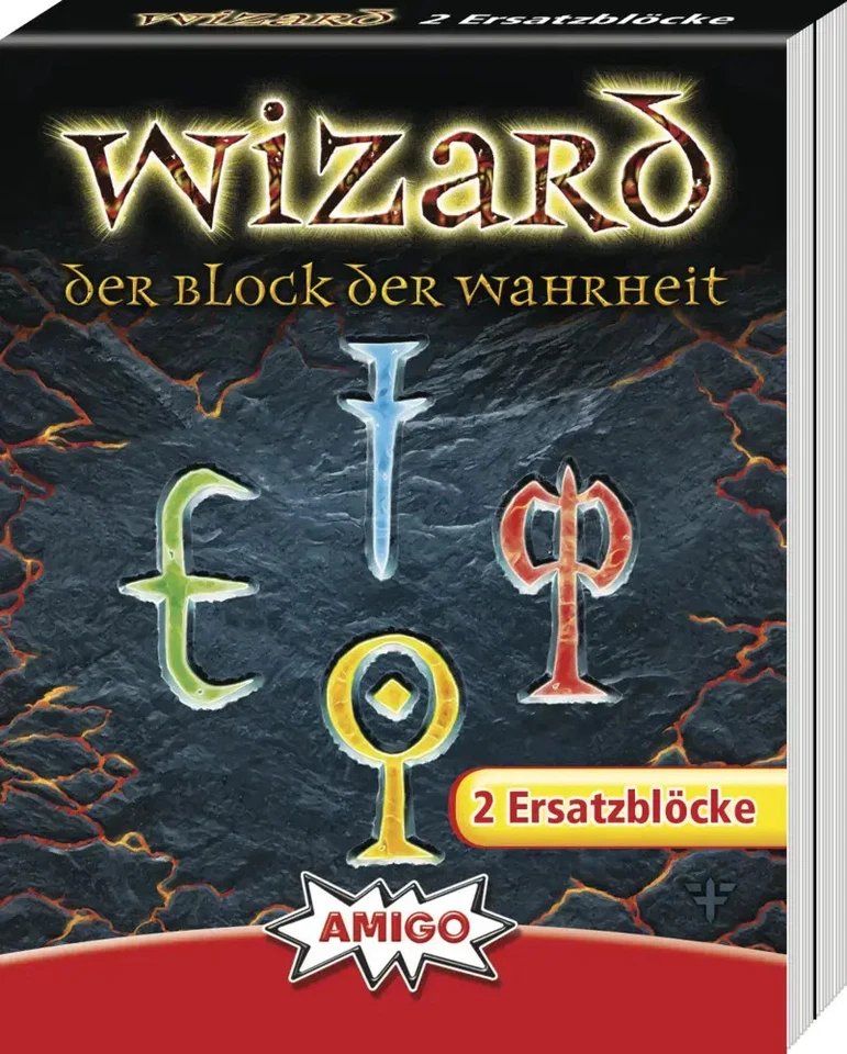 AMIGO SPIEL UND FREIZEIT Wizard - der Block der Wahrheit, 2 Ersatzblöcke (Spiel-Zubehör) | Spiel | 06902