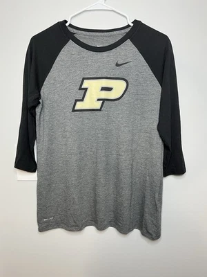Camiseta de béisbol Nike Purdue Boilermakers grande Dri-Fit manga 3/4 para mujer Foto 1 de 4