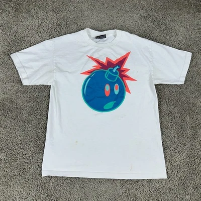 The Hundreds Shirt Mens Medium White Blue Atom Bomb Short Sleeve Casual - Image 1 of 4