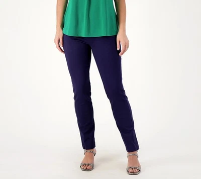 Isaac Mizrahi Live! Petite Elements 24/7 Stretch Pants Dark Navy 5X New - Image 1 of 2