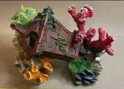 Аквариум аквариума украшения фонарь w/кораллы и растения новый - Изображение 1 из 4