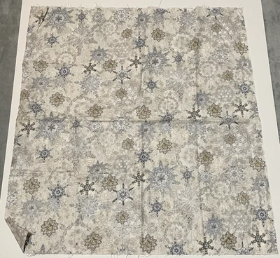 Timeless Treasures Fabrics of SoHo LLC Snowflakes Ivory Sliver 23 In x 42 In - Image 1 of 4