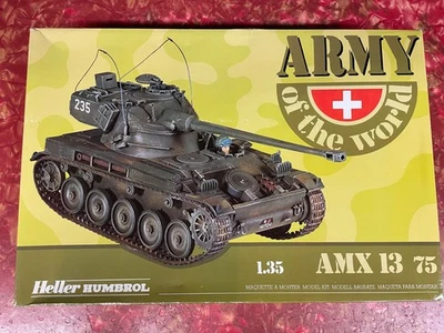 Heller 1/35 Army Of The World AMX 13 75 坦克模型套件 — 第 1/2 张图片