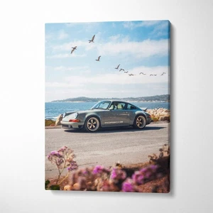 Porsche 911 Classic Car High Resolution Museum Quality Vertical Automotive Canva - Picture 1 of 14