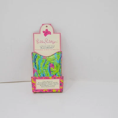 NUEVO Funda con soporte para teléfono Lilly Pulitzer A Pouch For Your Blackberry agradable para verte Foto 1 de 2