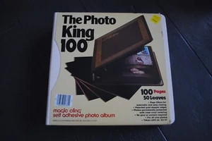 Vintage The Photo King 100 Magic Cling Self Adhesive Photo Album Norwood 23-62 - Picture 1 of 7