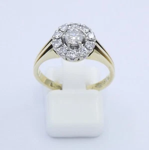  Damenring 585er 14 Karat mit Diamanten ca. 0.78 ct. / 57 (18,1 mm Ø) - Bild 1 von 7