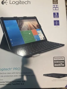 Logitech PRO Keyboard Case for Samsung Galaxy Note Pro Galaxy TabPro 12.2 - Picture 1 of 7