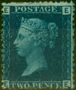 GB 1869 2d Deep Blue SG47 Pl.14 (E-E) fino y fresco sin usar - Imagen 1 de 1