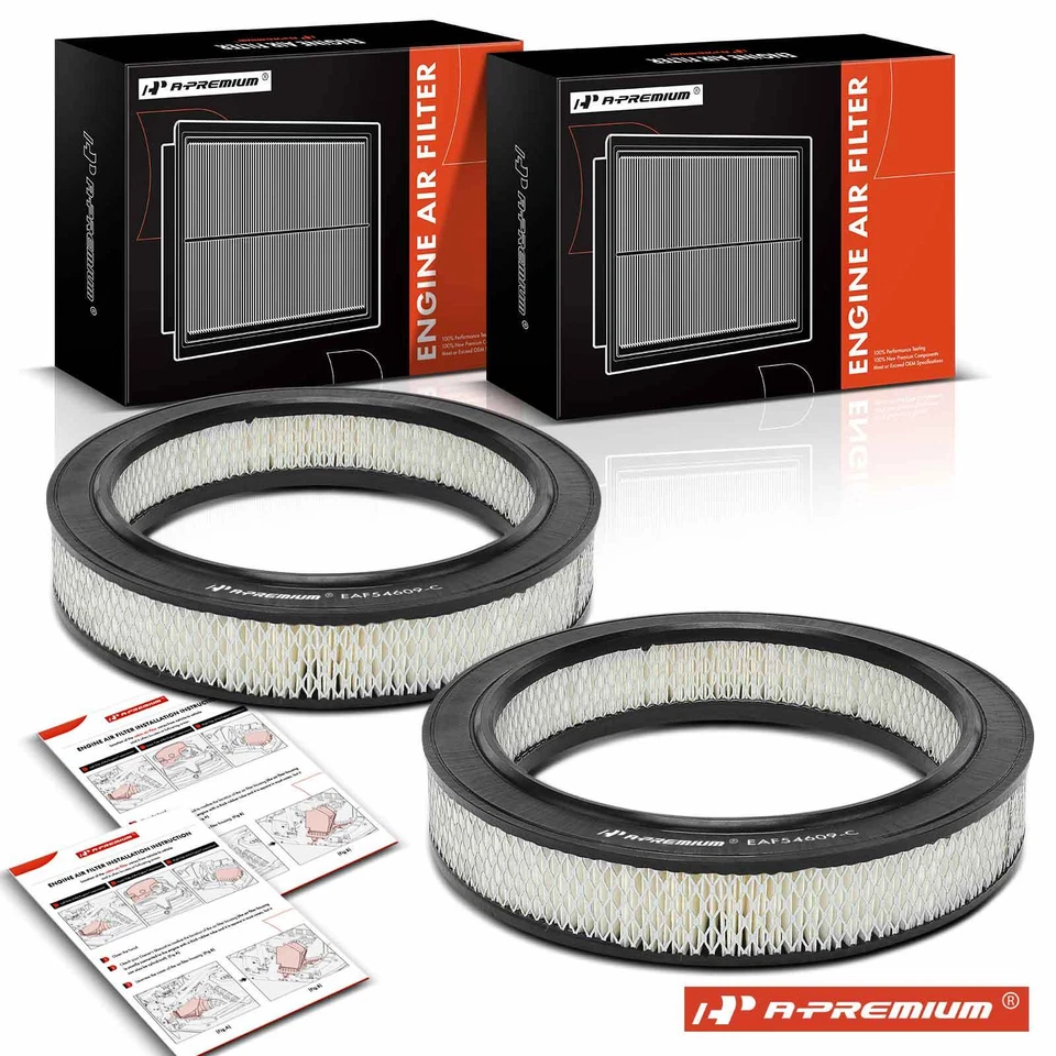 2x Filtro de aire del motor para Dodge Dakota 1988-1990 B150 B250 B350 D100 D150 W250 Foto 1 de 4