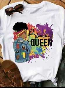 Women's Summer Graphic Print T-Shirt - Picture 1 of 6