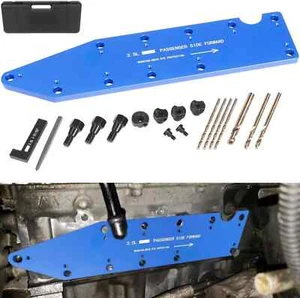 72610 Manifold Drill Template for Ford 3.5L Ecoboost Remove Broken Exhaust Blue - Imagen 1 de 17