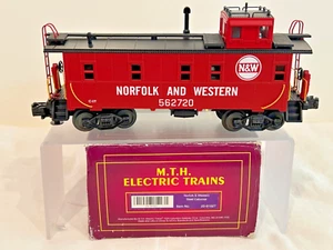 MTH PREMIRE 20-91027 #2 NORFORK & WESTERN EX.VISION-OS COUPLA STEEL CABOOSE. NOB - Picture 1 of 7