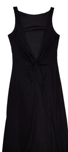 Cache Black Long Dress Evening Wear RETRO 1990s 1995 Grunge Slinky Size 4 Small - Picture 1 of 9
