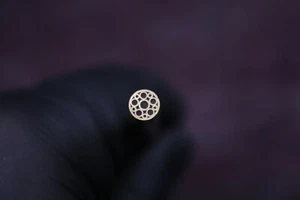 OLIR mosaic pin damascus blade blank damascus blade damascus knife 13.5 cm! Ø 6 mm - Picture 1 of 7